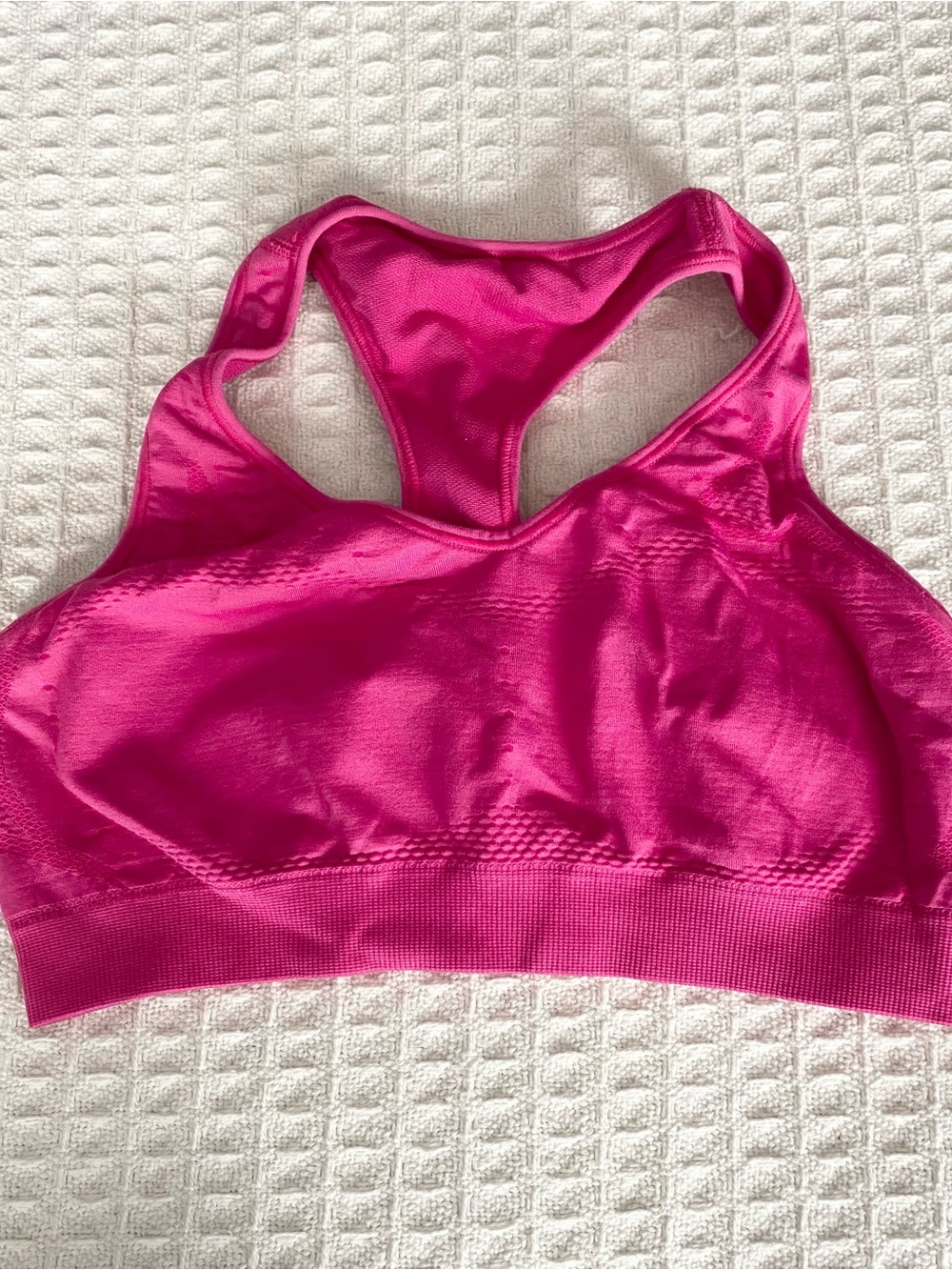 Hanes Seamless Racerback Sports Bra - Bright Pink
